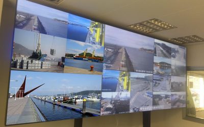 LCDWALL del Centro de Control del Puerto de Avilés