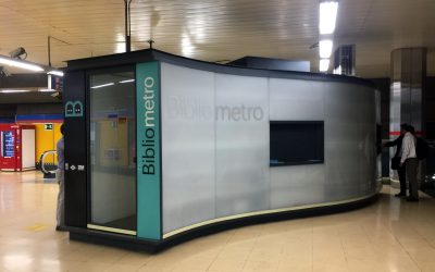 Mueble de Autodevolución de Libros (Bibliometros Madrid)